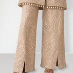 Ivory mirror work tunic and boot-cut pant set, Aina Karée – view 3
