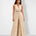 Ivory halterneck mirror work long top and bootcut pant set, Aina Karée
