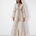 Ivory scalloped mirror work tunic and wide-leg pant set, Aina Karée