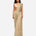 Ivory mirror and sequins pre-draped saree with satin blouse, Aina Karée